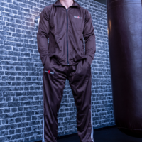 Boxer Trainingsanzug Braun / Weiß