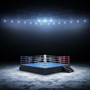 Boxring und die Boxkampf Vorbereitung
